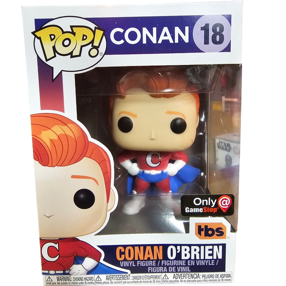 Funko Pop Conan OBrien Super Conan 18 GameStop Exclusive TBS Vinyl Figure